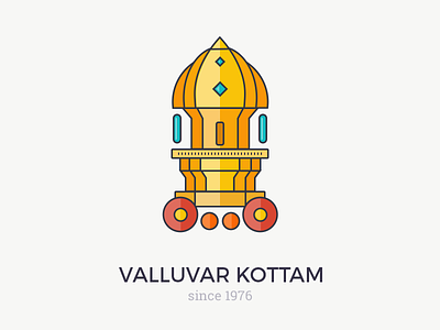 Valluvar kottam chennai icon illustration karry kreativekarry minimalistic monument philosopher tamilpoet thiruvalluvar valluvarkottam