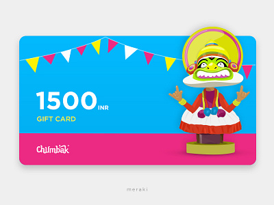 Chumbak Gift Card chumbak gift card design illustration indian