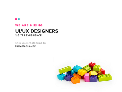 We are hiring - Minimalist Ad Design ad design designers facilio hiring minimalist wanted