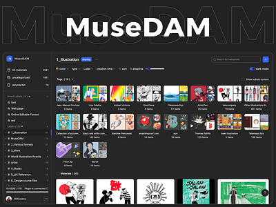 MuseDAM ｜A cloud-based design asset manager for "creatives" cloud based cloud storage collaboration creatives dam design management ui web web app