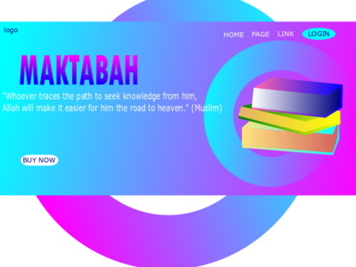 library Landing Page design flat illustration minimal ui web website