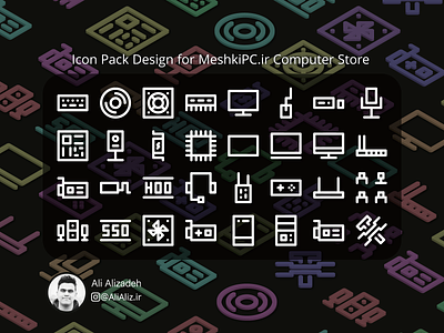 MeshkiPC's Icon Pack Design - AliAliz.ir branding design graphic graphic design graphicdesign icon icon design icon pack icon pack design icon package icons illustration logo logodesign logotype ui web design