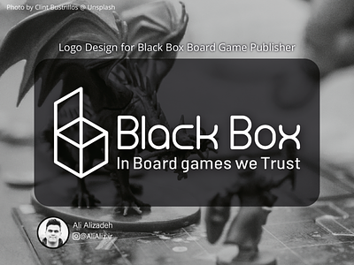 Black Box Logo Design Project ( Board Game Publisher ) branding design graphic graphic design graphicdesign logo logodesign