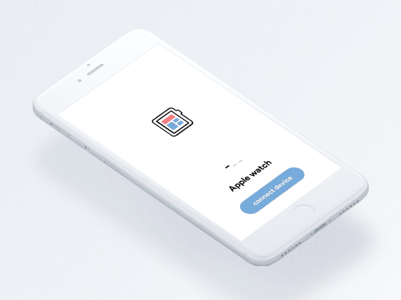 Connect Device Animation animation application change device iphone mockup principle sketch swipe white