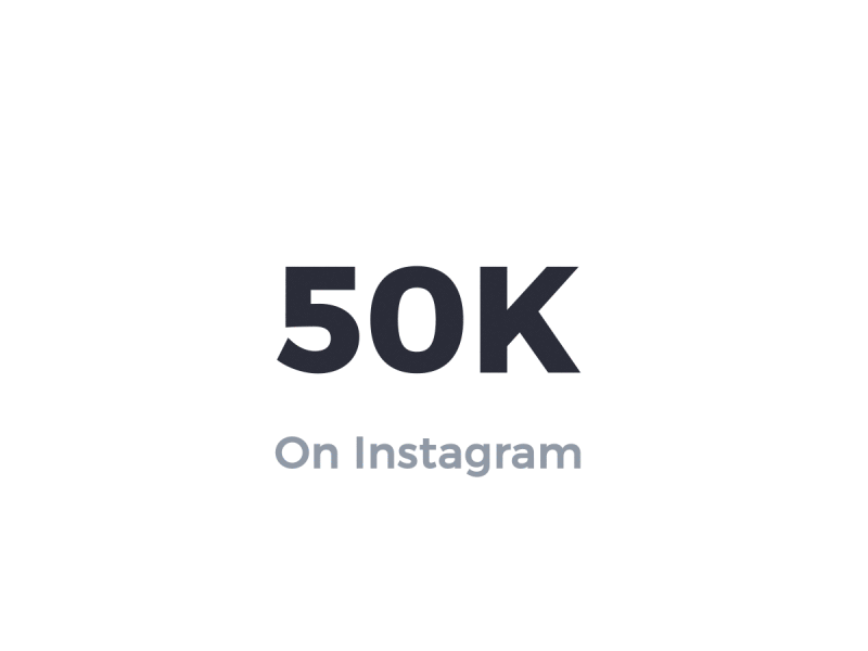 50K on Instagram