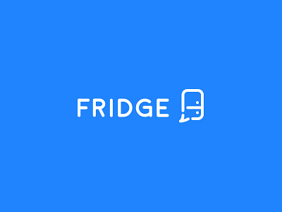 Fridge Logo blue chat chatbot chatcloud clean cloud fridge logo rounded