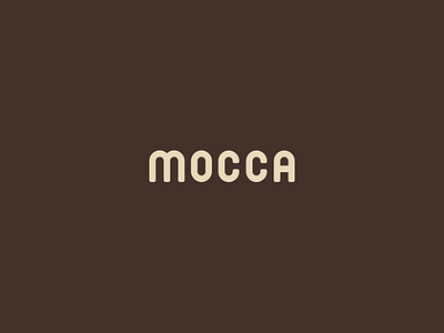 Mocca Logo bean brown coffee cup illustrator logo mocca mocca bean schoolproject team