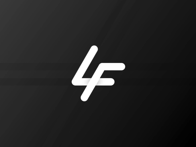 LF Logo animation f fun l letters lf logo mark principle sketch smooth