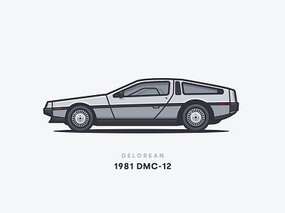 1981 Delorean DMC-12 1981 back car car illustration delorean dmc 12 future rims side wheels
