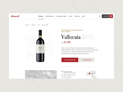 Product Page - Weinwelt