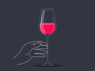 Glass of wine (Aperitif)