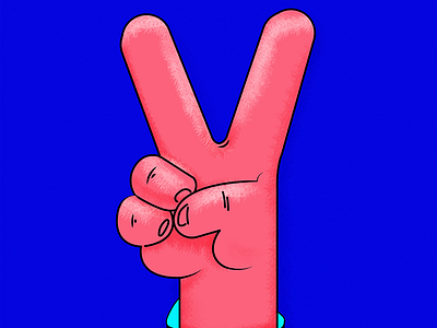 V 2d 36daysoftype v dribbble gif illustration logo loop motion vector