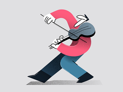 Violinist 2d design dribbble illustration illustrator motion motiongraphics vector vector art violinist