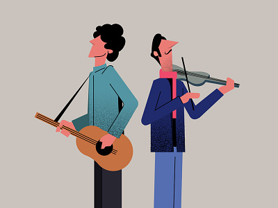 First Post of 2020 Musicians 🎻 design dribbble illustration illustration art illustrator motion motiongraphics music musicians vector