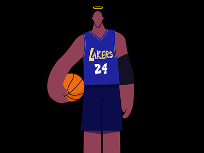 RIP kobe bryant 2d animation animator basketball illustration illustrator king kobe kobebryant lakers player rip sketch sports vector