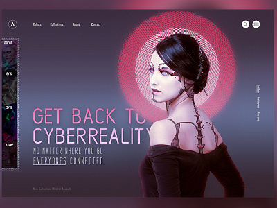 CyberReality Concept collection concept cyberpunk cyberreality design neon ui uidesign uiux web design webdesign websitedesign