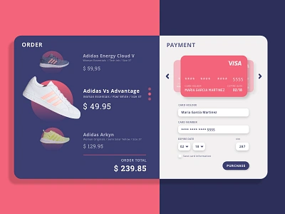 Daily UI challenge #002 002 adobe xd card credit checkout dailyui dailyui 002 design mobile shoes ui uidesign web design