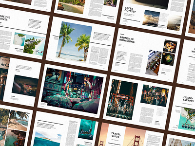 Travel Magazine - Xplore brochure design design layoutdesign lifestyle magazine marketing marketing agency minimal minimlist templates travel