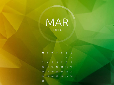 Polygon Desktop - March desktop free green march orange polygon retina wallpaper yellow