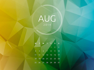 Polygon Desktop - August august blue desktop free polygon retina wallpaper yellow