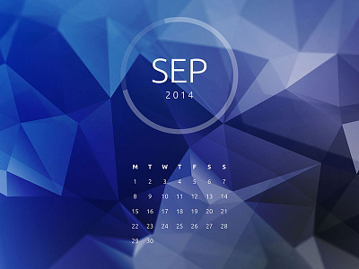 Polygon Desktop - September blue desktop free polygon retina september wallpaper