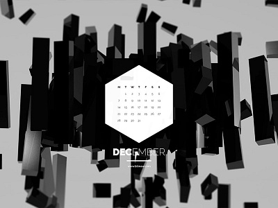 Dark Polygon Calendar - December 2015 abstract dark december desktop free polygon wallpaper