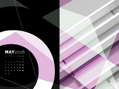 Abstract Desktop Calendar - May 2016 abstract dark desktop free may typography wallpaper