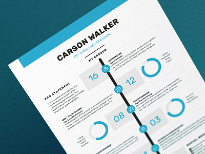 Resume/CV - 'Carson' cover letter creative market cv design cv template portfolio resume resume design resume template