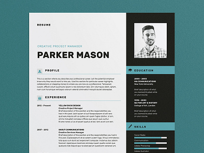 Resume/CV - 'Parker'