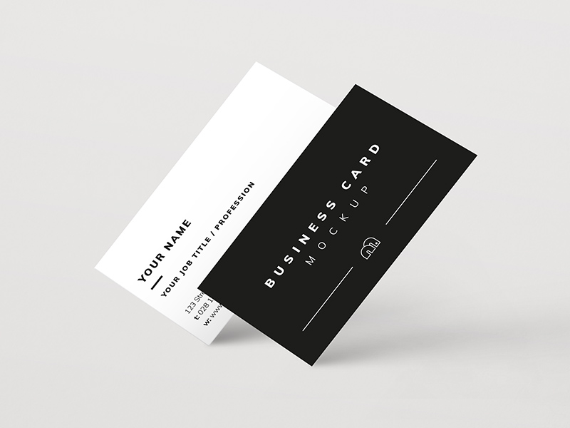 Business Card Mockup by Bill Mawhinney on Dribbble