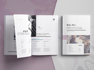 Hasia - Proposal business clients creative market indesign indesign template portfolio proposal template