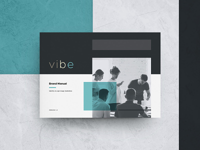 Vibe - Brand Manual agency brand brand guidelines brand manual creative market identity indesign template logo studio style guide