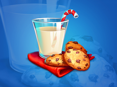 Milk & Cookies 2d 2d art cookies game game art game icon icon illustration juicy milk tasty yummy