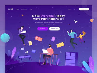 Paperwork Education Landing Page