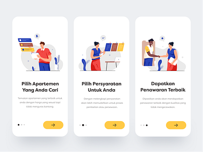 Onboarding for Buying Apartment App