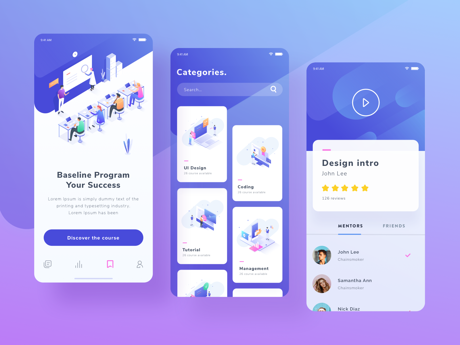 Exploration for Course Mobile App by Papay Wicaksono on Dribbble