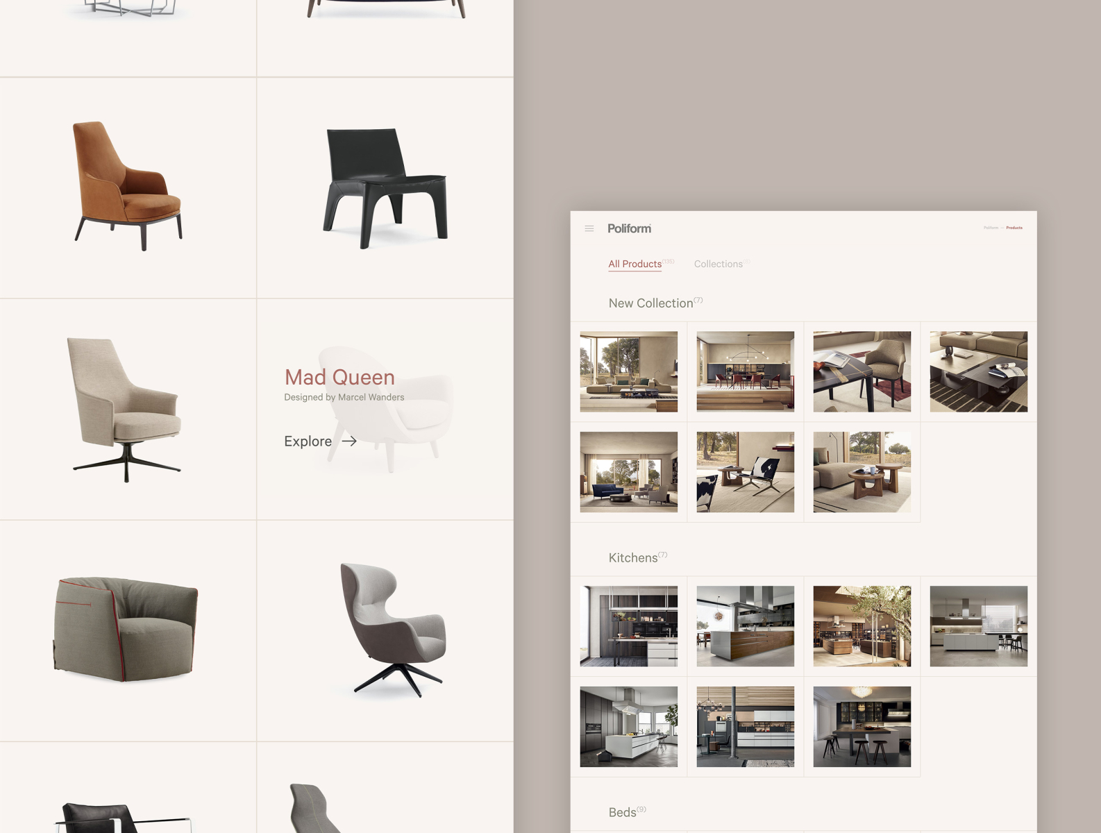 Poliform Concept - All Products Archive by Emily Lodge on Dribbble