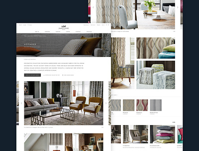 James Hare - Collection Page commercial design digital ecommerce home interiors responsive silk ui ux website