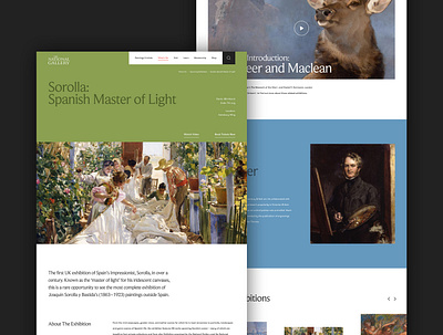 National Gallery Concept - Exhibitions art concept design digital exhibition experiment gallery redesign responsive ui ux website