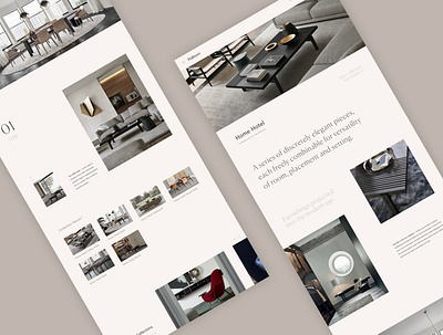 Poliform Concept - Individual Collection concept design digital furniture home interiors luxury minimal responsive ui ux website