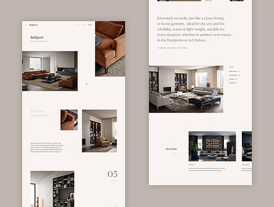 Poliform Concept - Updated Product Page concept design digital furniture home interiors luxury minimal responsive ui ux website