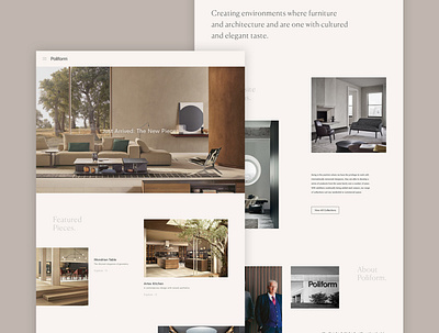 Poliform Concept - Homepage concept design digital home homepage interiors luxury minimal responsive ui ux website