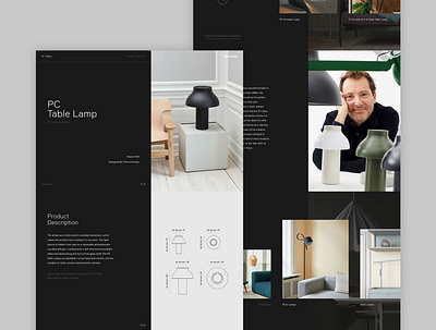 illuminate - Product Page concept design digital experiment interiors minimal responsive ui ux website