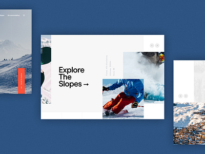 Verbier Website Concept concept design digital skiing travel ui ux website winter sports