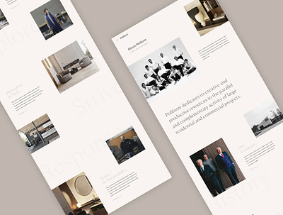 Poliform Concept - About concept design digital home interiors minimal responsive ui ux website