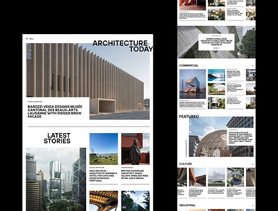 Architecture Blog Site Concept architecture blog concept design digital home inspiration ui ux web design website
