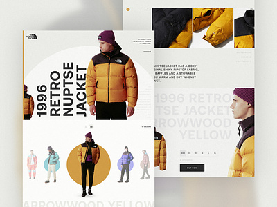 North Face Redesign Concept clothing concept design desktop digital fashion project redesign ui ux website