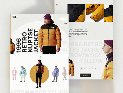 North Face Redesign Concept clothing concept design desktop digital fashion project redesign ui ux website