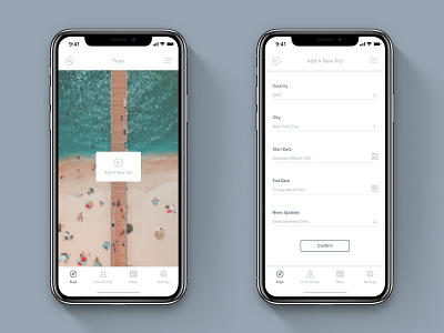 Visit App calendar concept design digital holiday location minimal planner travel travel app trip ui ux visit