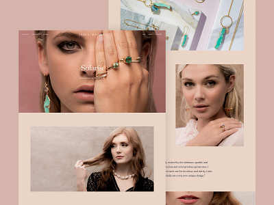 India Mahon - Lookbook design digital ecommerce jewellery lookbook luxury photography photoshoot shop store ui ux